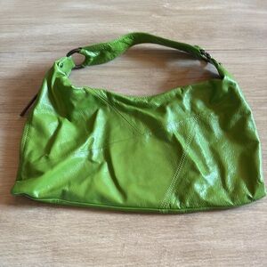 Hobo International Green Patent Leather Shoulder Bag